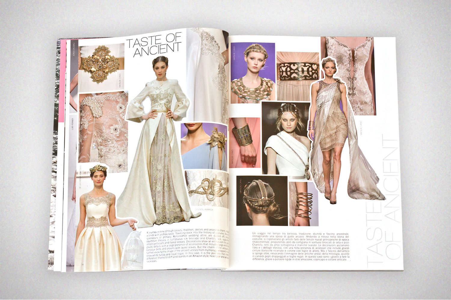 runway bridal moodboard