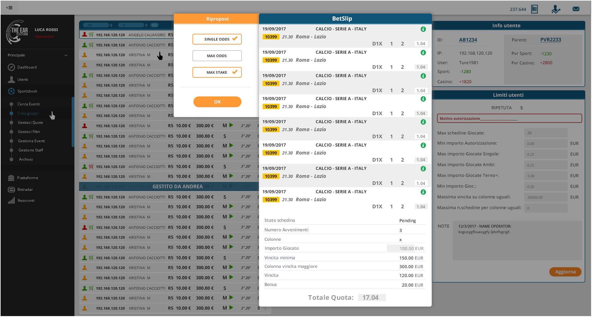sportsbook ui desktop version