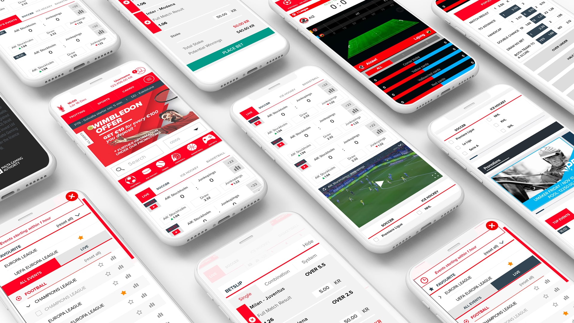 sportsbook ui mobile version