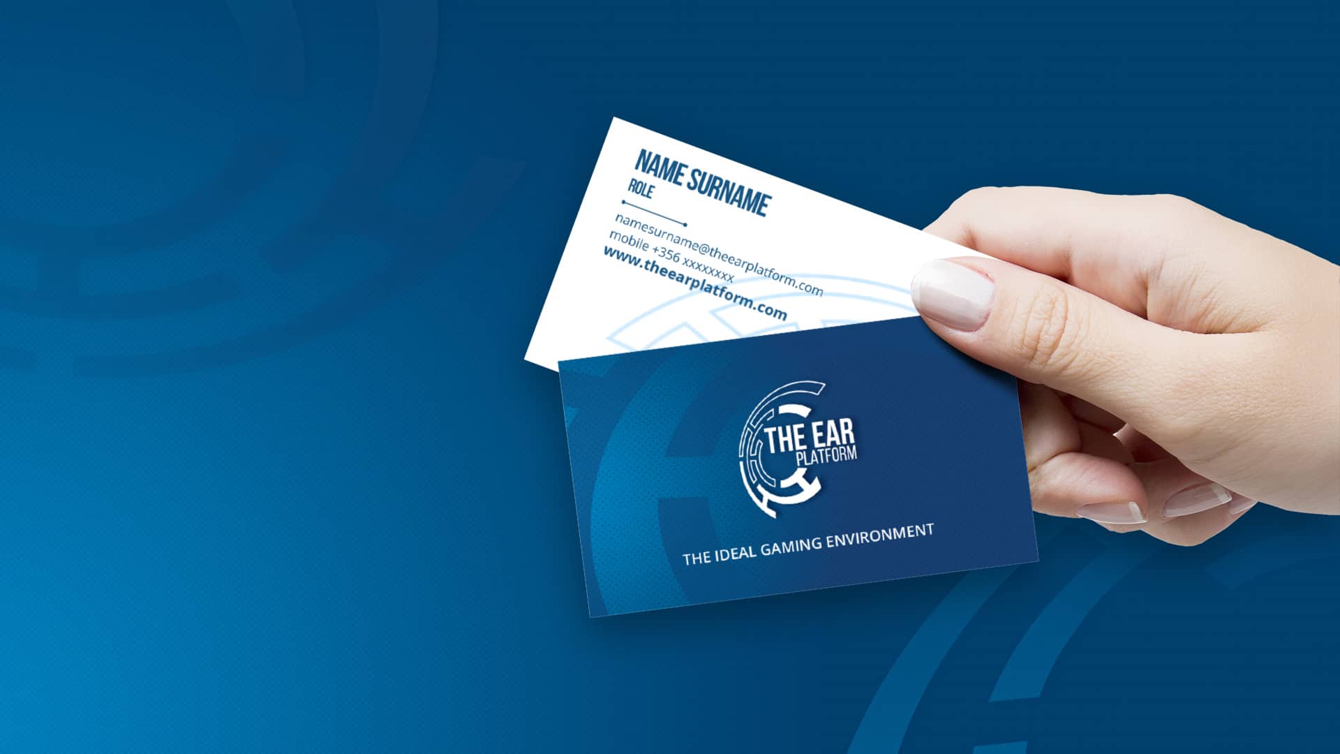 the ear business card