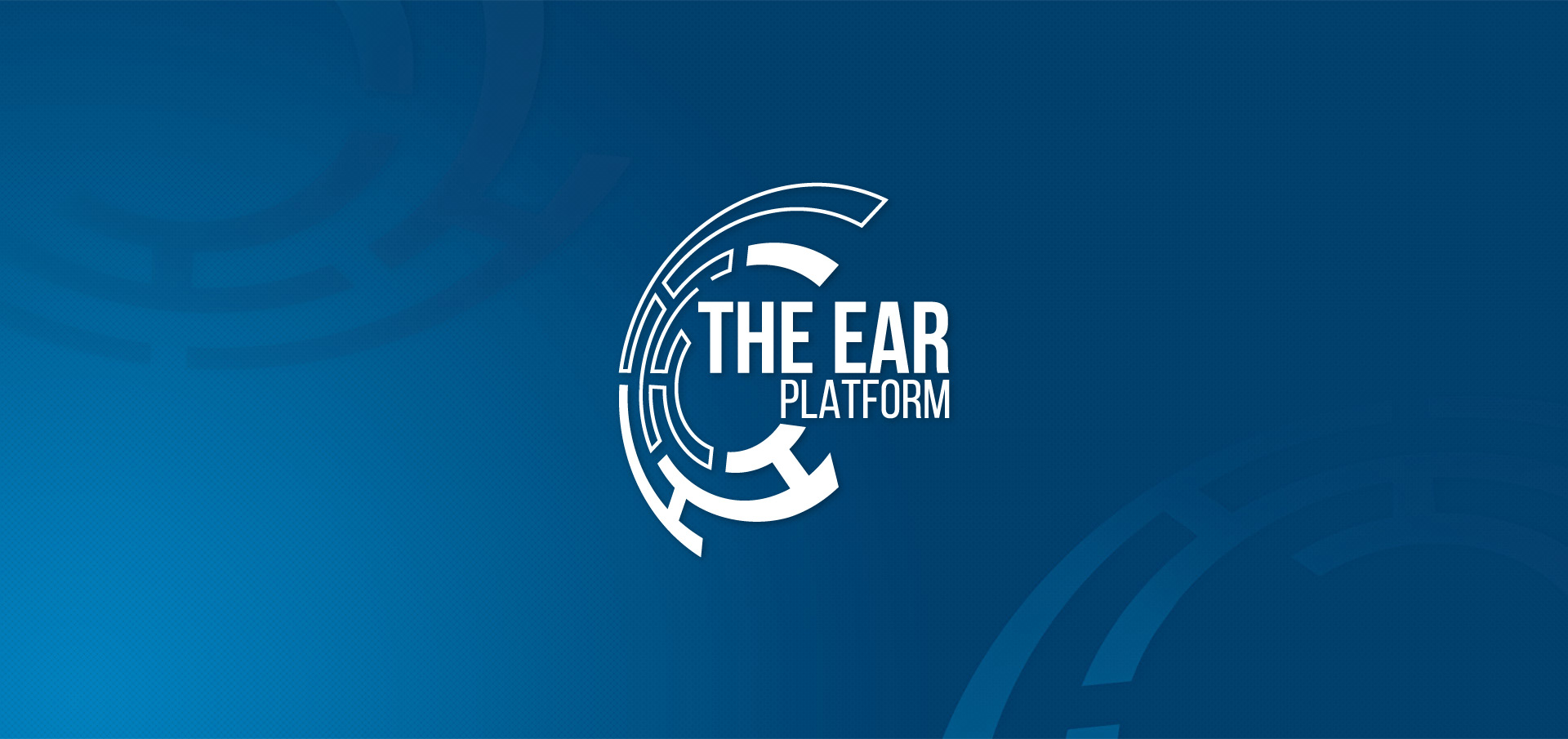 the ear logo white