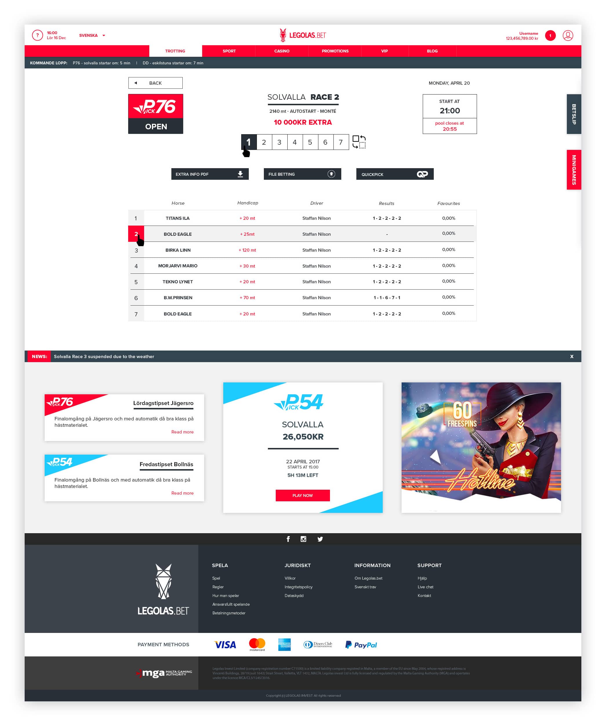 trotting ui desktop version
