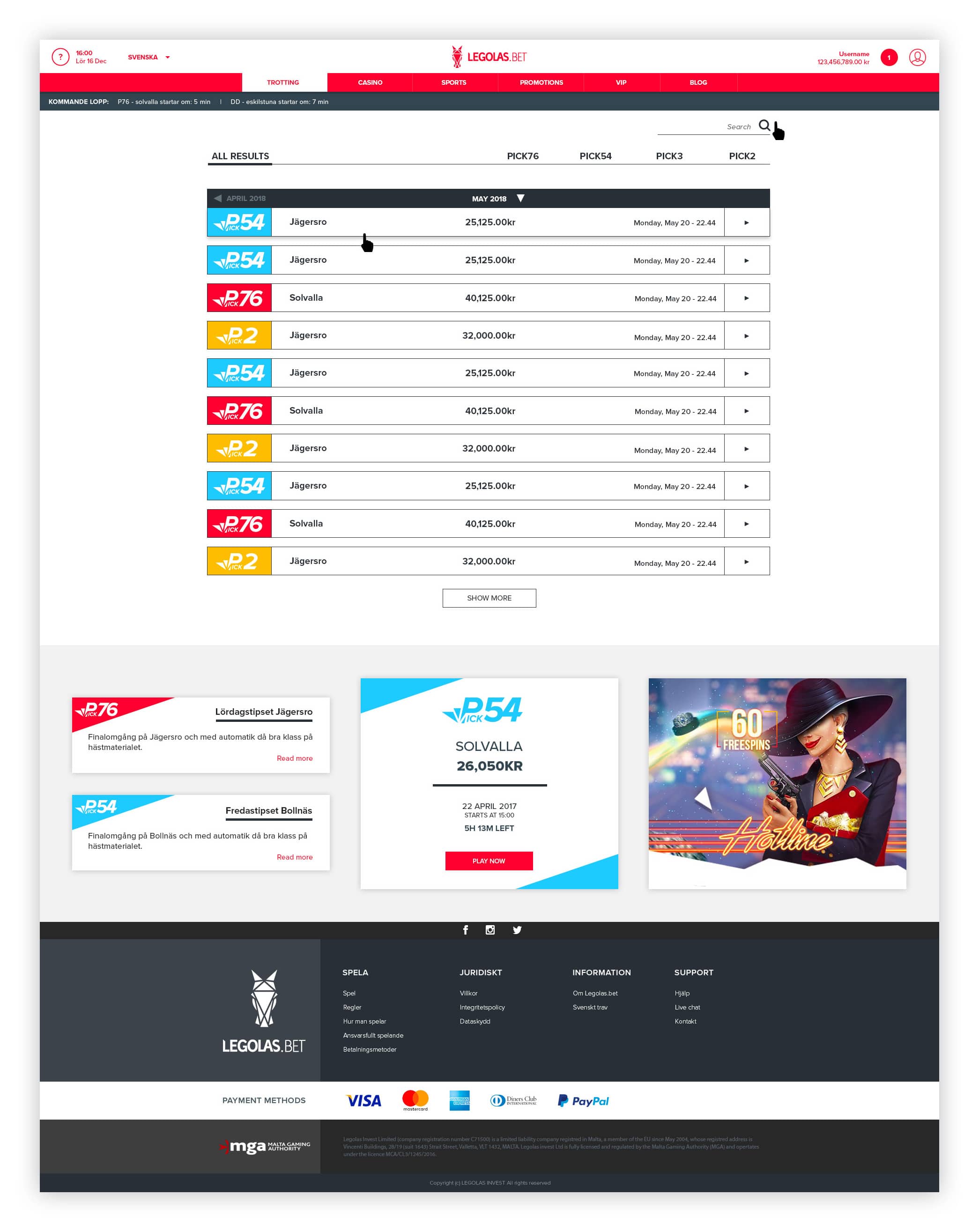 trotting ui desktop version