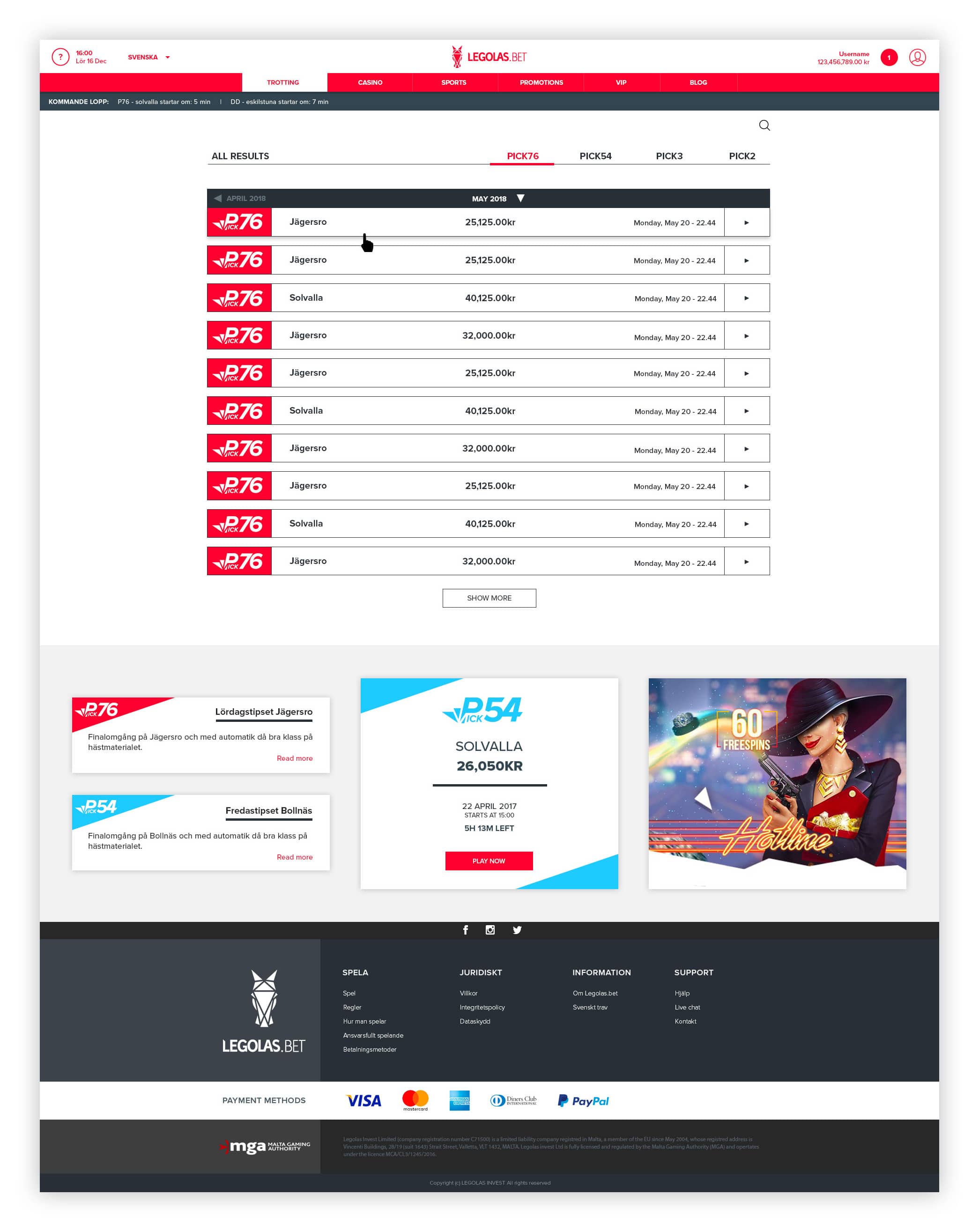 trotting ui desktop version